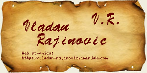 Vladan Rajinović vizit kartica